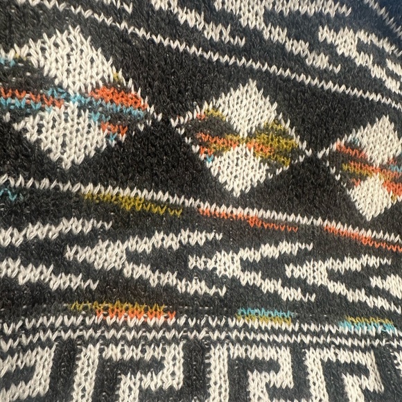 SOLD OUT Gray Native Cowichan Aztec Hooded Cardigan Sweater - Picture 10 of 10